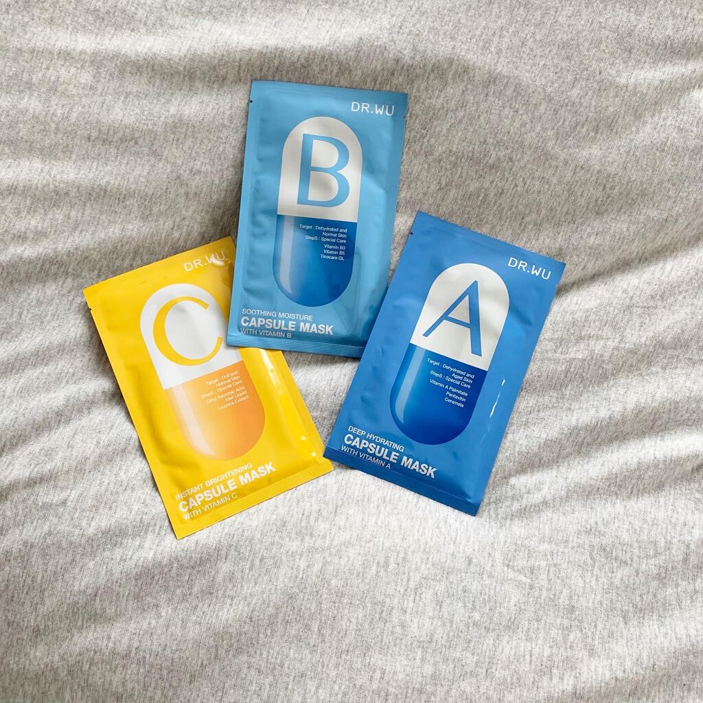 カプセルマスク モイスト Vit A＜フェイスマスク＞/DR.WU/シートマスク・パックを使ったクチコミ（1枚目）