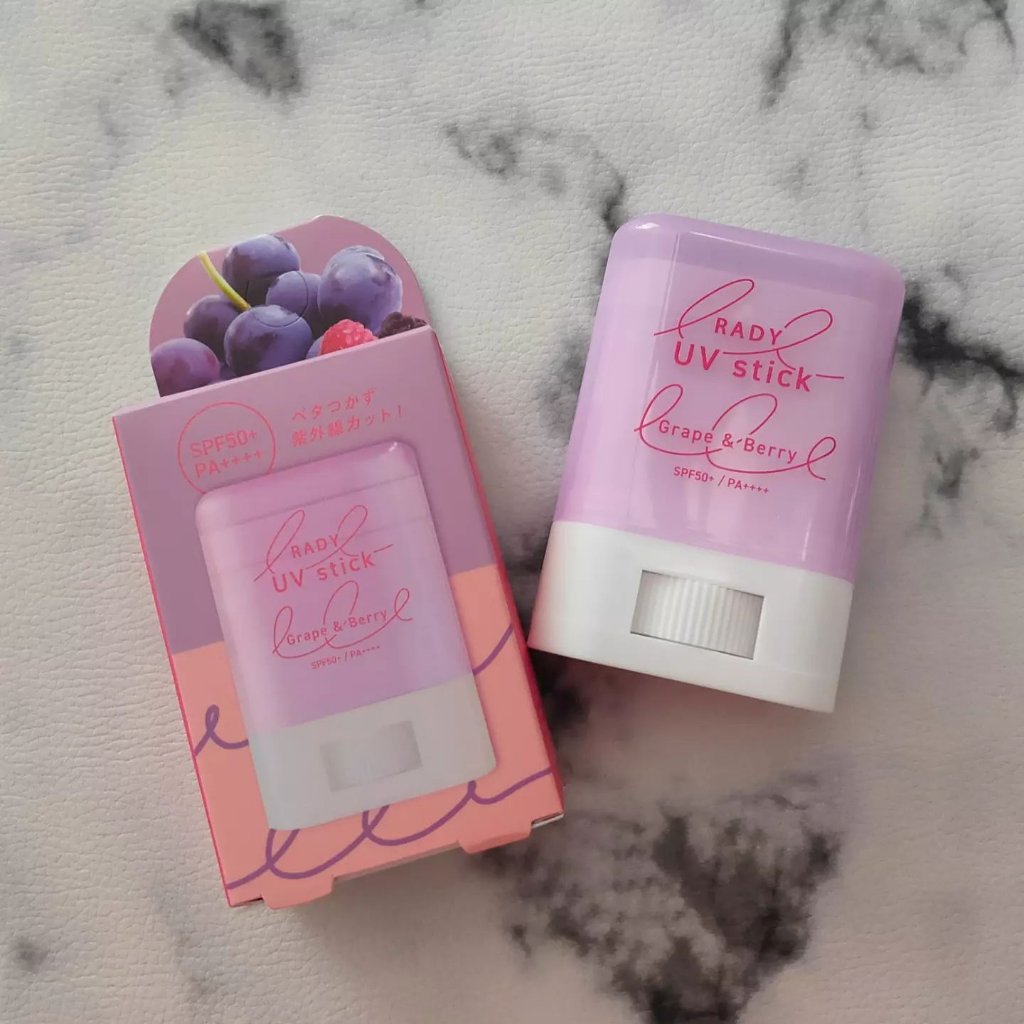 クリアUVスティック 巨峰ベリー /STラディー/日焼け止めスティックを使ったクチコミ（1枚目）
