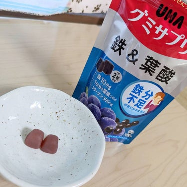 グミサプリ 鉄&葉酸/UHA味覚糖/健康サプリメントの画像