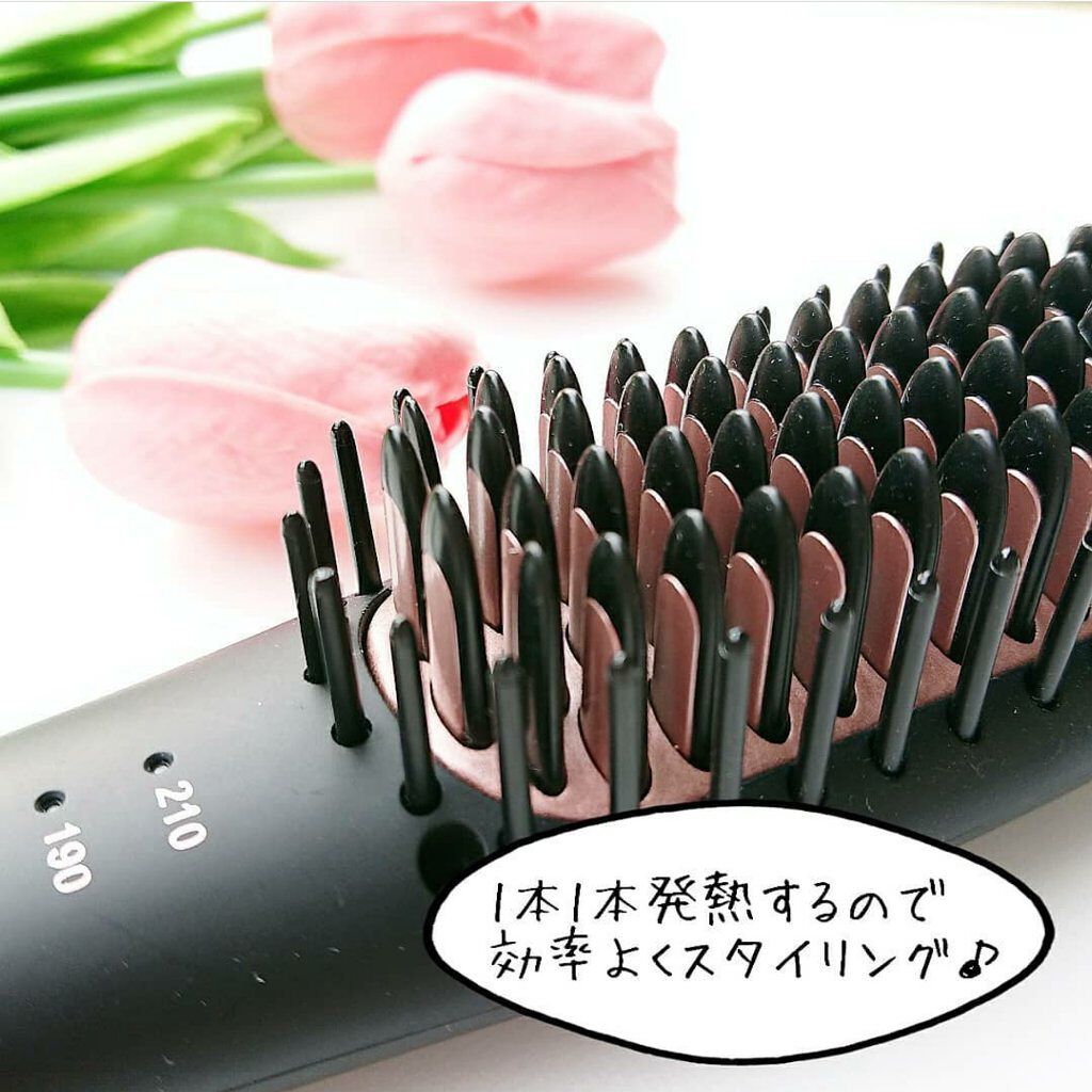 Agetuyaポータブルミニブラシアイロン（ポーチ付き）/ローネジャパン/ヒートブラシを使ったクチコミ（3枚目）