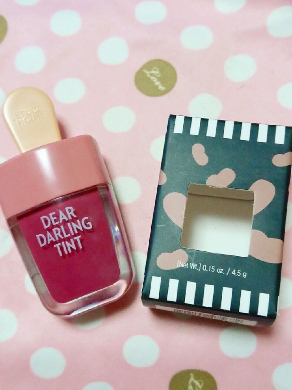 ディアダーリン ウォータージェルティント （アイスティント）/ETUDE/口紅を使ったクチコミ（1枚目）