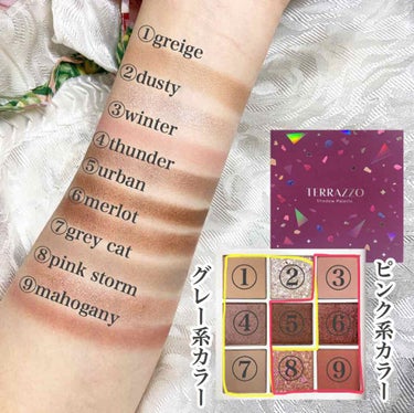 TERRAZZO Shadow palette/HOLIKA HOLIKA/アイシャドウパレットを使ったクチコミ（3枚目）