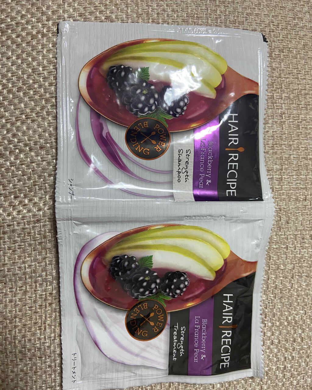 ブラックベリー&ラ・フランス ストレングス レシピ シャンプー/トリートメント/HAIR RECIPE/シャンプー・コンディショナーを使ったクチコミ(1枚目)