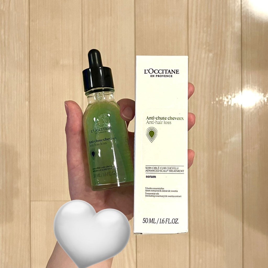 薬用 メディカル アンチヘアロスセラム/L'OCCITANE/頭皮ローションを使ったクチコミ(1枚目)