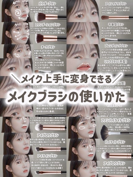 UR GLAM POWDER BRUSH/U R GLAM/メイクブラシを使ったクチコミ(1枚目)