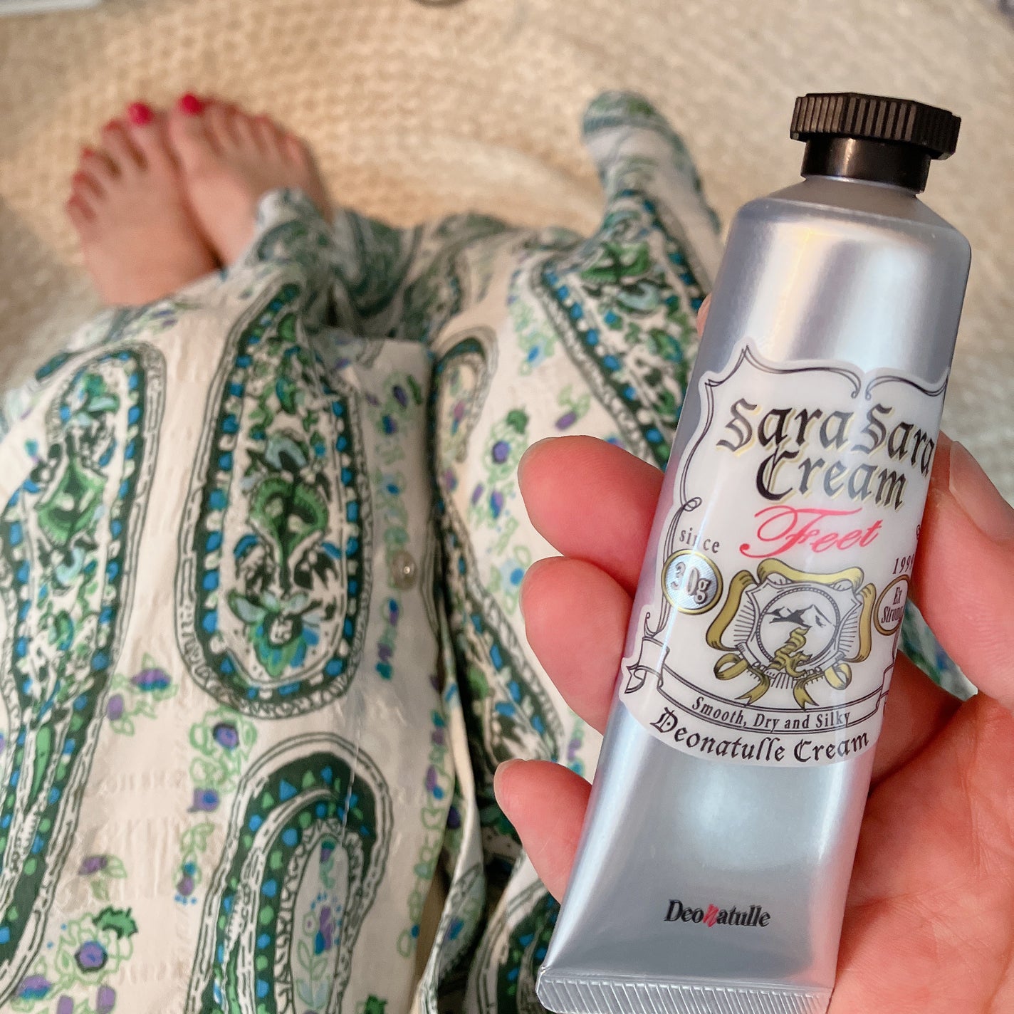 薬用足指さらさらクリーム/デオナチュレ/デオドラント・制汗剤を使ったクチコミ(1枚目)