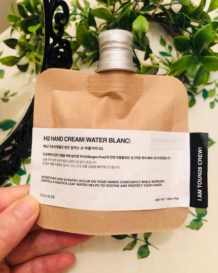 ORGANIC CENTELLA WATER 63.8% H2 HAND CREAM(SCENTFREE)/TOUN28/ハンドクリームを使ったクチコミ(1枚目)