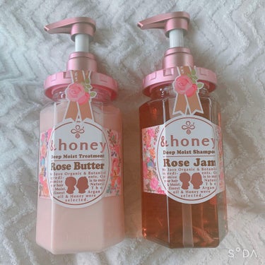 ディープモイスト 限定Rose Jam&Butter ペアセット/&honey/シャンプー・コンディショナーを使ったクチコミ（1枚目）