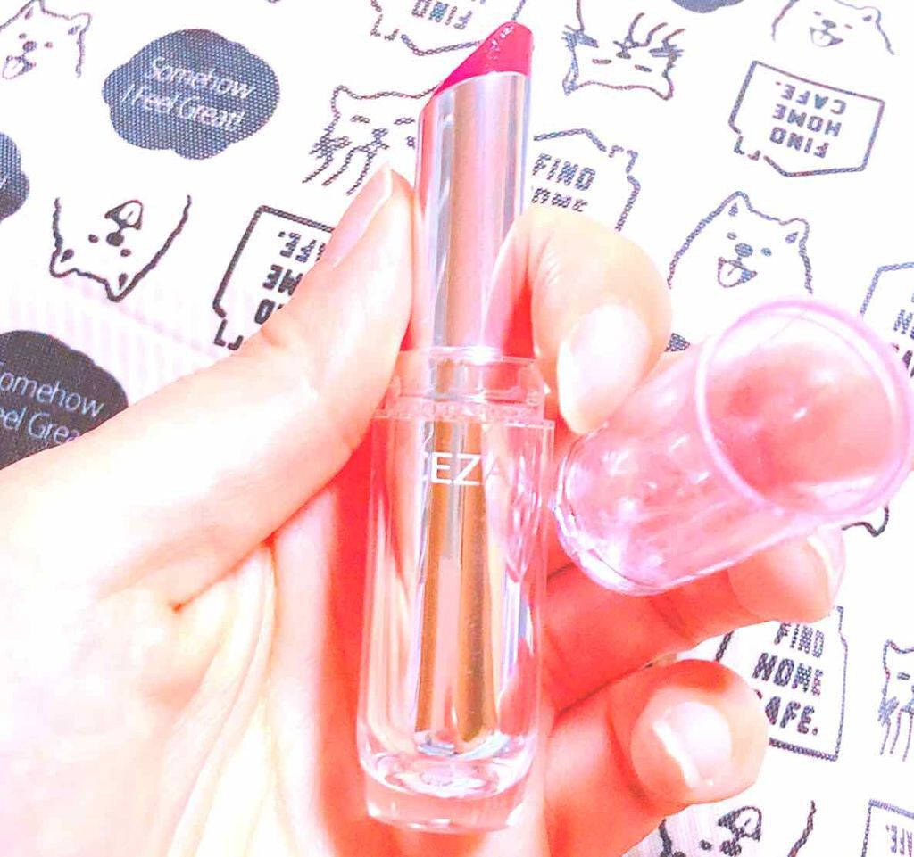 ラスティンググロスリップ/CEZANNE/口紅を使ったクチコミ（1枚目）
