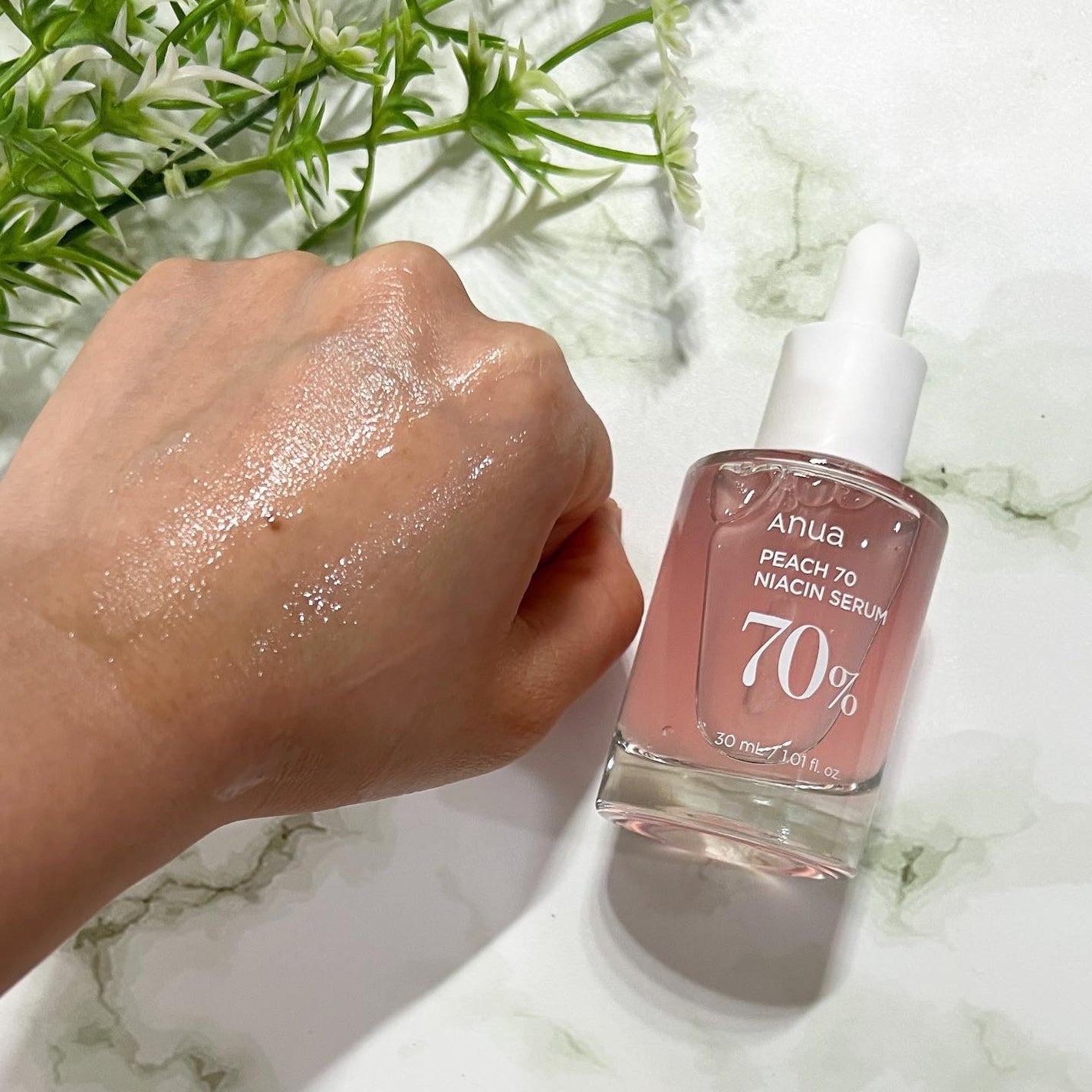 桃70%ナイアシンセラム/Anua/美容液を使ったクチコミ(4枚目)