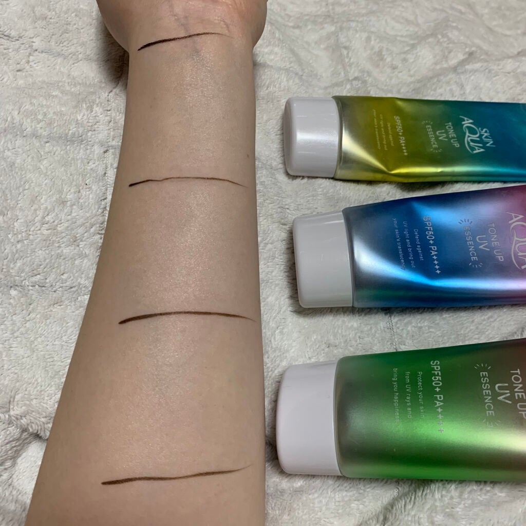 スキンアクア トーンアップUVエッセンス/スキンアクア/日焼け止めクリームを使ったクチコミ(3枚目)