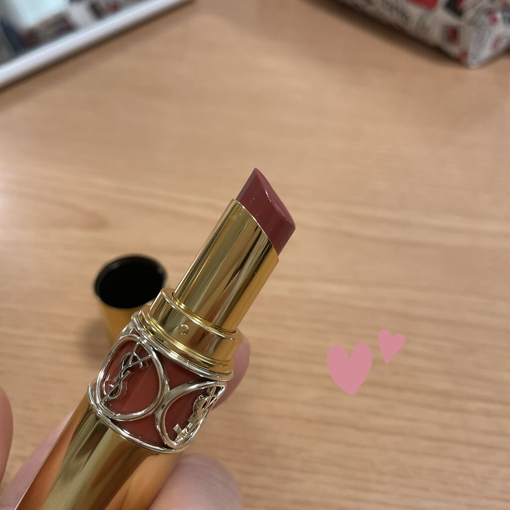 ルージュ ヴォリュプテ シャイン/YVES SAINT LAURENT BEAUTE/口紅を使ったクチコミ（2枚目）