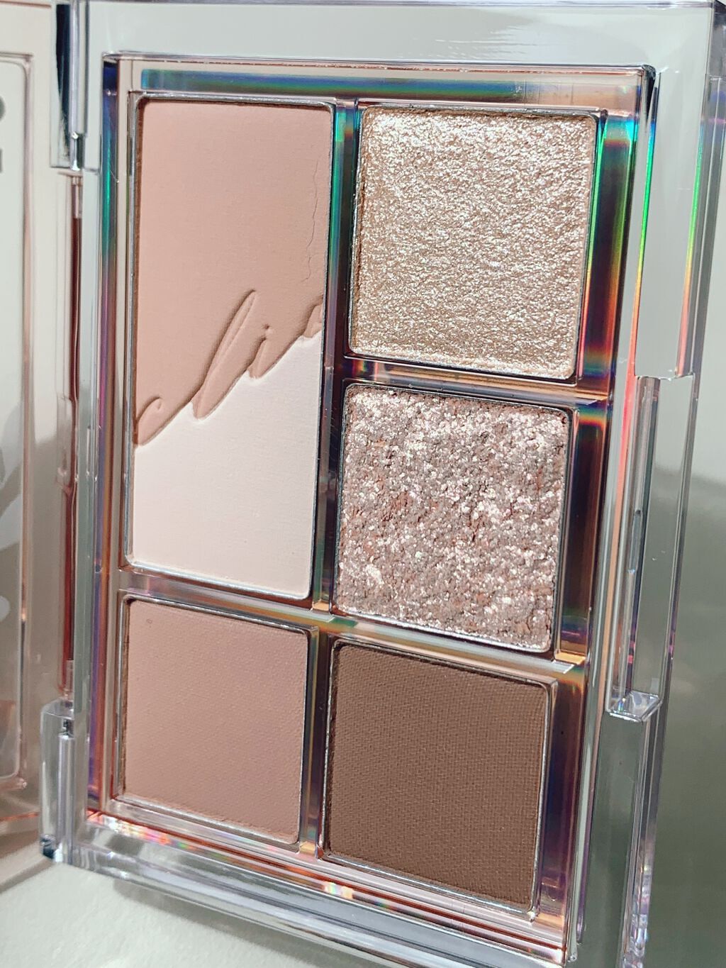 プロ アイパレット ミニ 04 FALLING IN NUDE/CLIO/アイシャドウパレットを使ったクチコミ（3枚目）