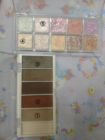 miia 6色アイシャドウ/DAISO/アイシャドウパレットを使ったクチコミ(2枚目)