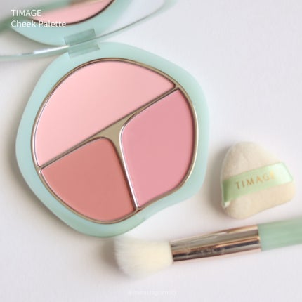 TIMAGE 3色チークパレット/TIMAGE/パウダーチークを使ったクチコミ(8枚目)