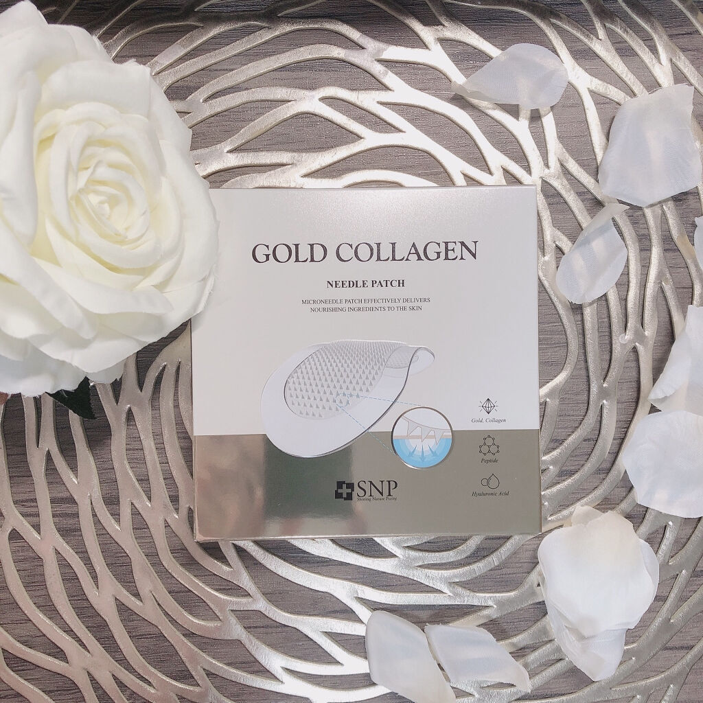 ゴールドコラーゲンニードルパッチ/SNP/アイケア・アイクリームを使ったクチコミ（1枚目）