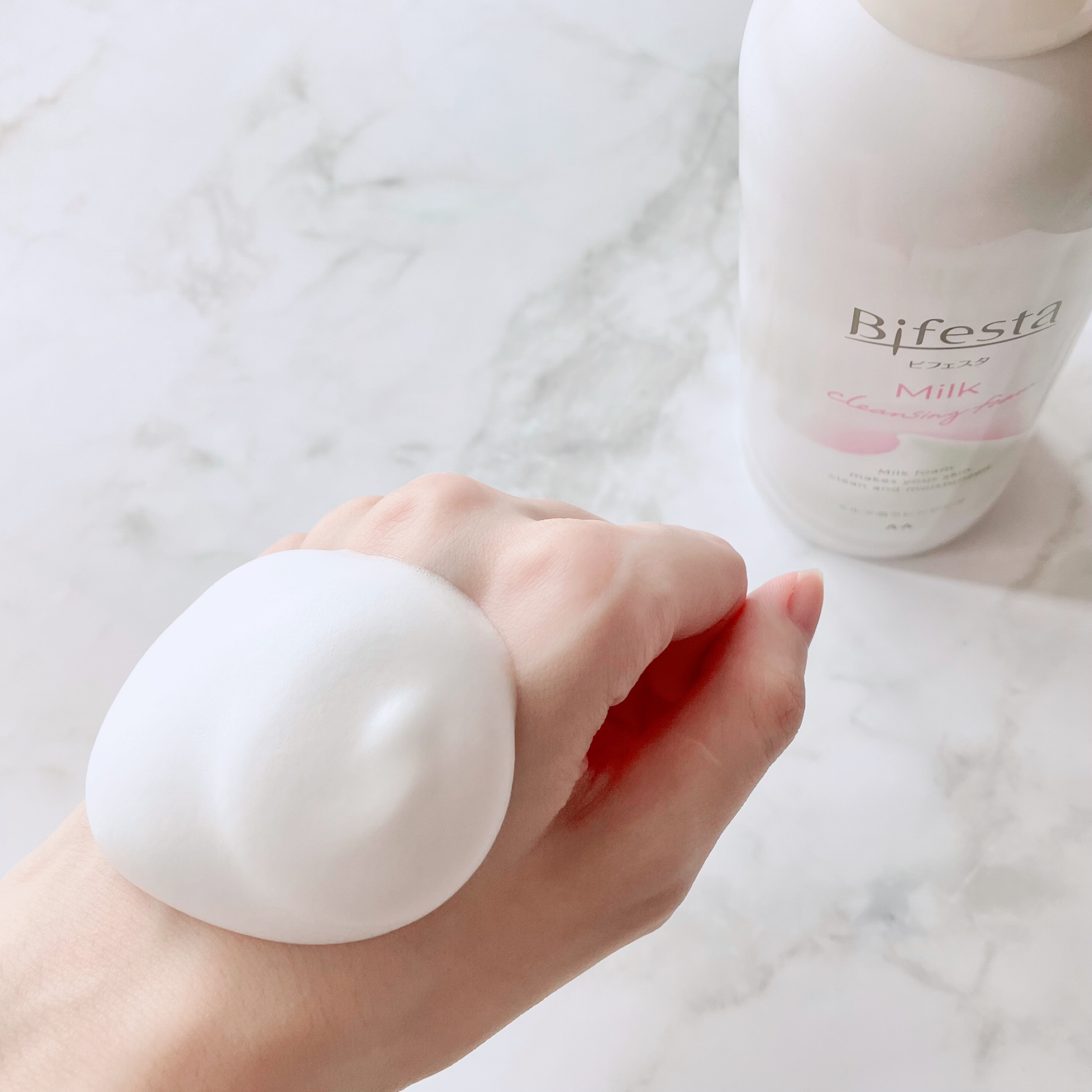 もっちりミルク泡クレンジング/ビフェスタ/クレンジングを使ったクチコミ（3枚目）