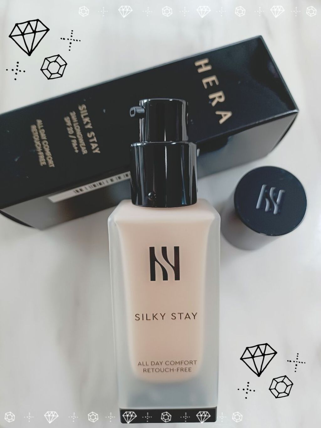 シルキーステイファンデーション 21N/HERA/リキッドファンデーションを使ったクチコミ（1枚目）