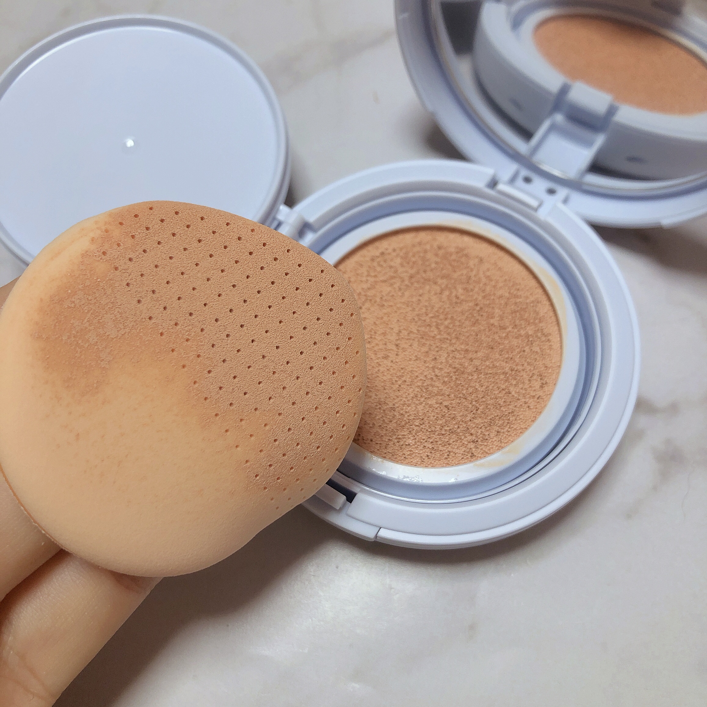 グロー マットクッション/APRILSKIN/クッションファンデーションを使ったクチコミ（3枚目）