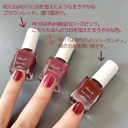 ミニネイル/パラドゥ/マニキュアを使ったクチコミ(3枚目)