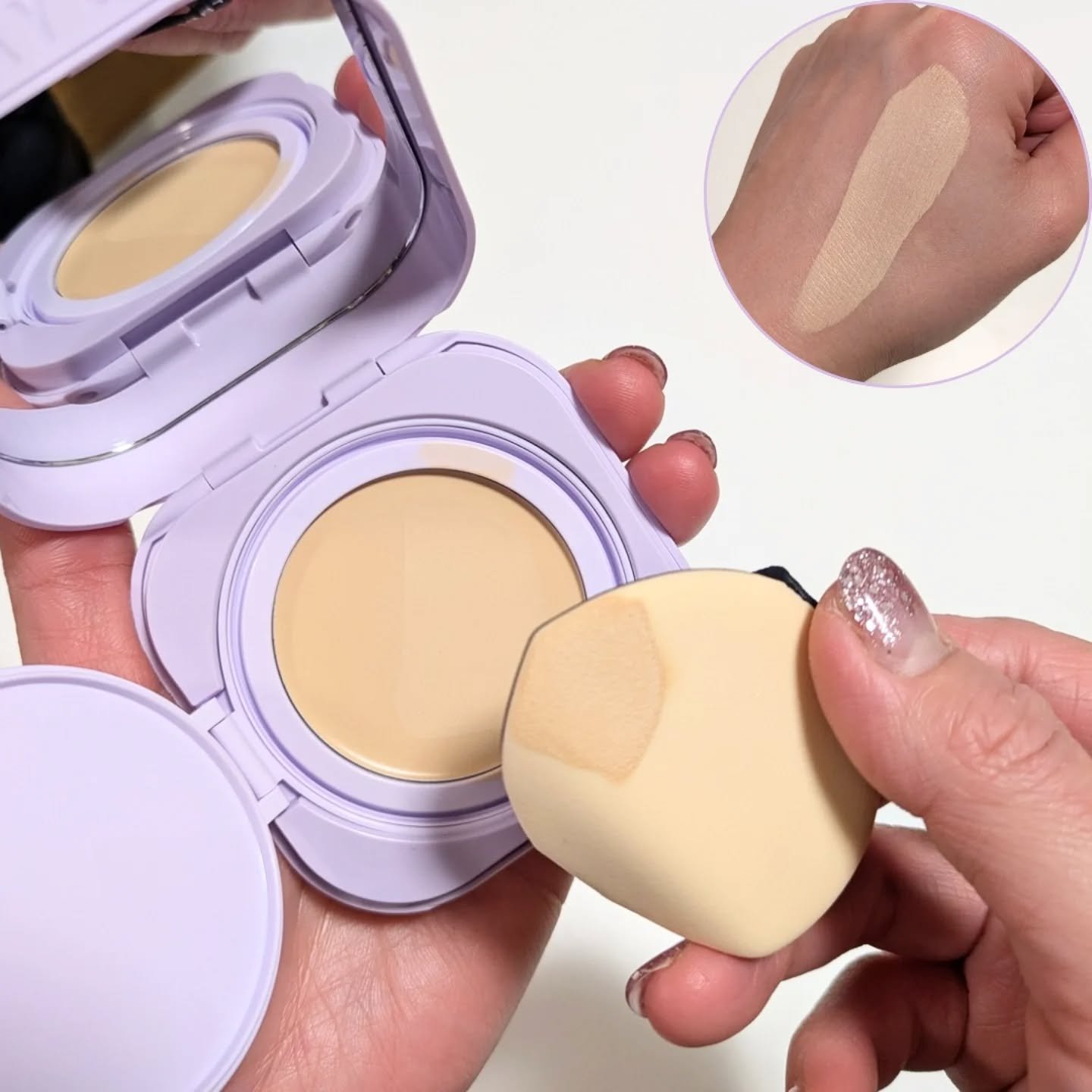 SPステイ クリームパクト ファンデーション/MAYBELLINE NEW YORK/クリーム・エマルジョンファンデーションを使ったクチコミ（3枚目）