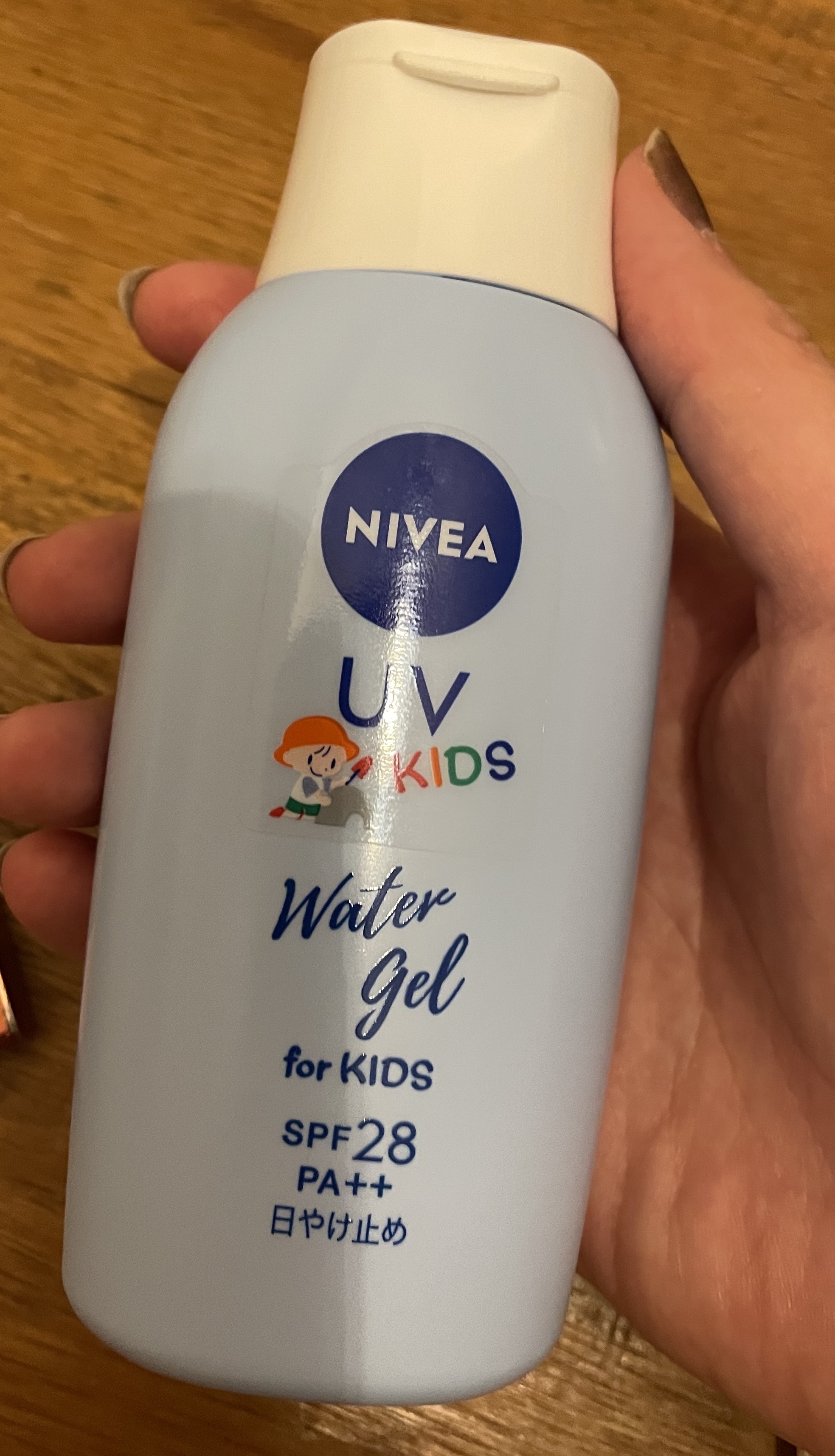ニベアUV ウォータージェル こども用 SPF28/ニベア/日焼け止めジェルを使ったクチコミ（1枚目）
