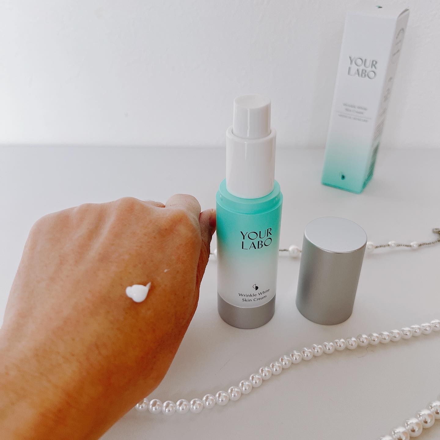 リンクルホワイト スキンクリーム/YOUR LABO /フェイスクリームを使ったクチコミ（2枚目）