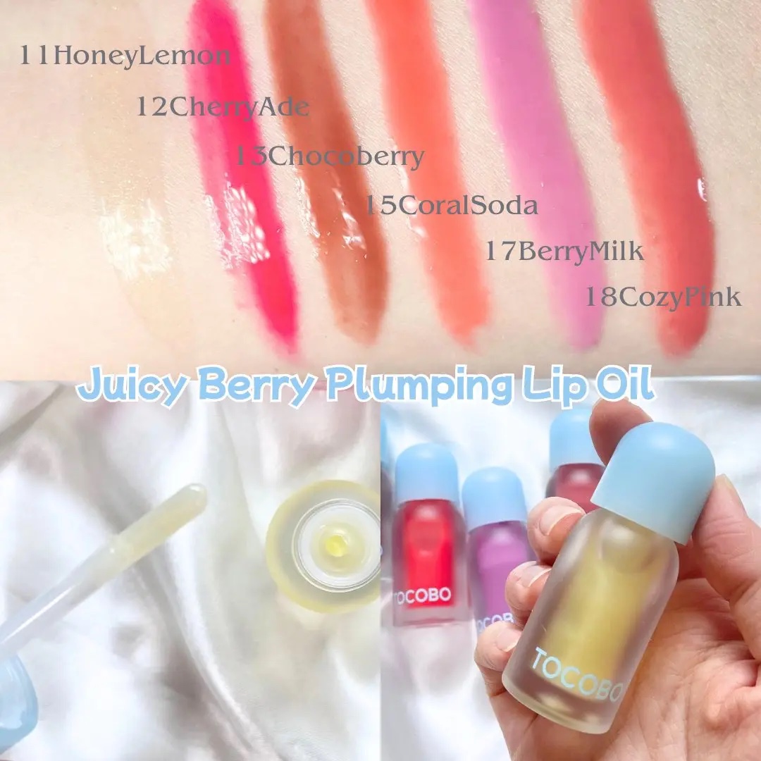 ジューシーベリープランピングリップオイル/TOCOBO/リップグロスを使ったクチコミ（2枚目）