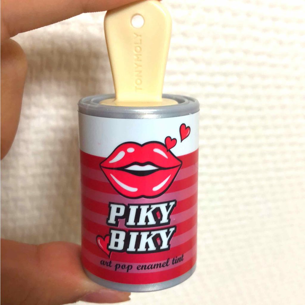 ピキビキ アートポップ エナメル ティント/TONYMOLY/リップティントを使ったクチコミ（1枚目）