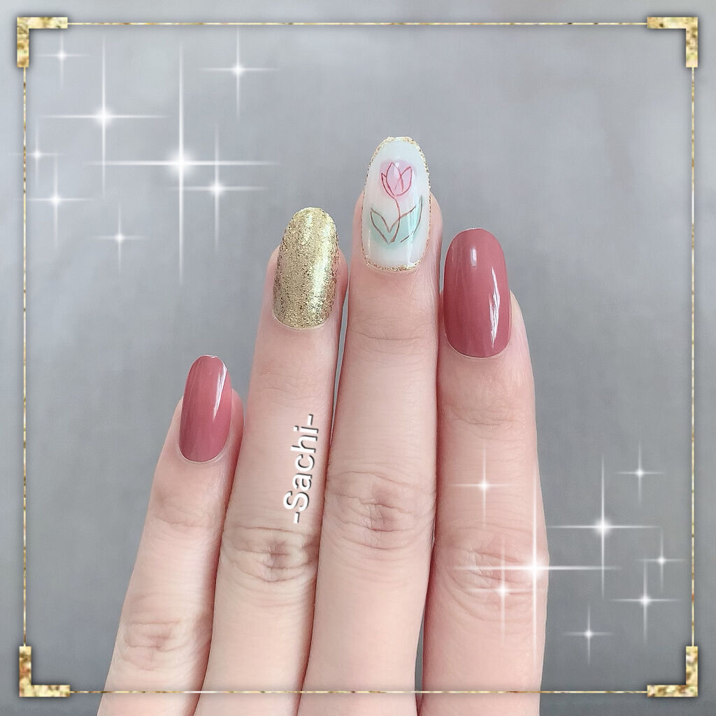 ネイル エナメル 細筆タイプ/ちふれ/マニキュアを使ったクチコミ（2枚目）