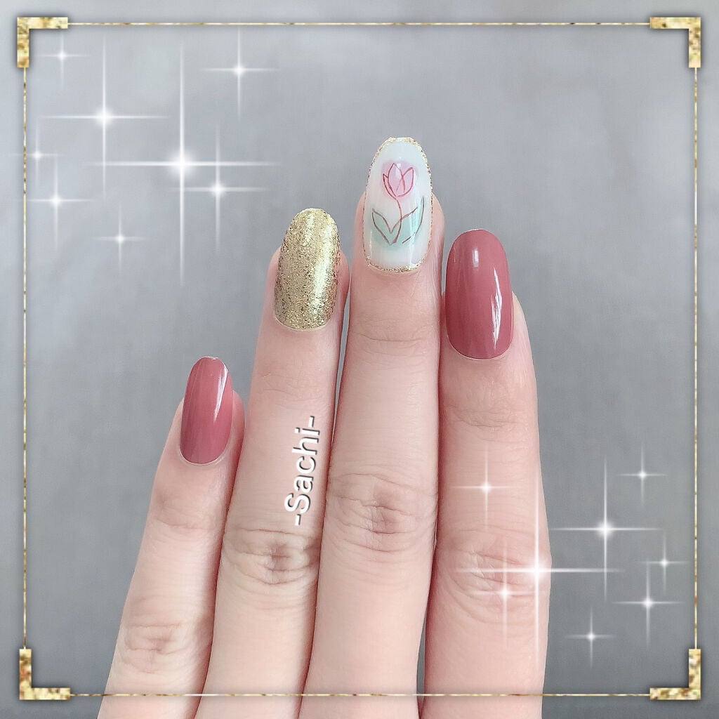 ネイル エナメル 細筆タイプ/ちふれ/マニキュアを使ったクチコミ(2枚目)