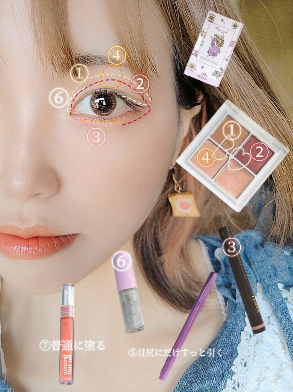 THE アイパレR/b idol/アイシャドウパレットを使ったクチコミ（3枚目）