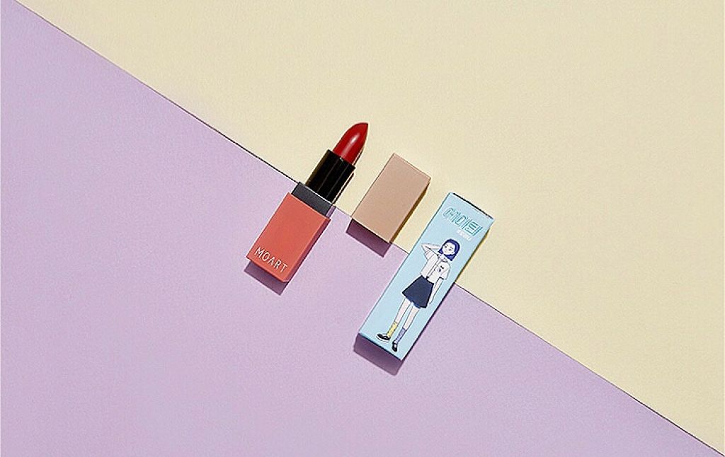 モアート ベルベットリップスティック/MOART/口紅を使ったクチコミ（2枚目）