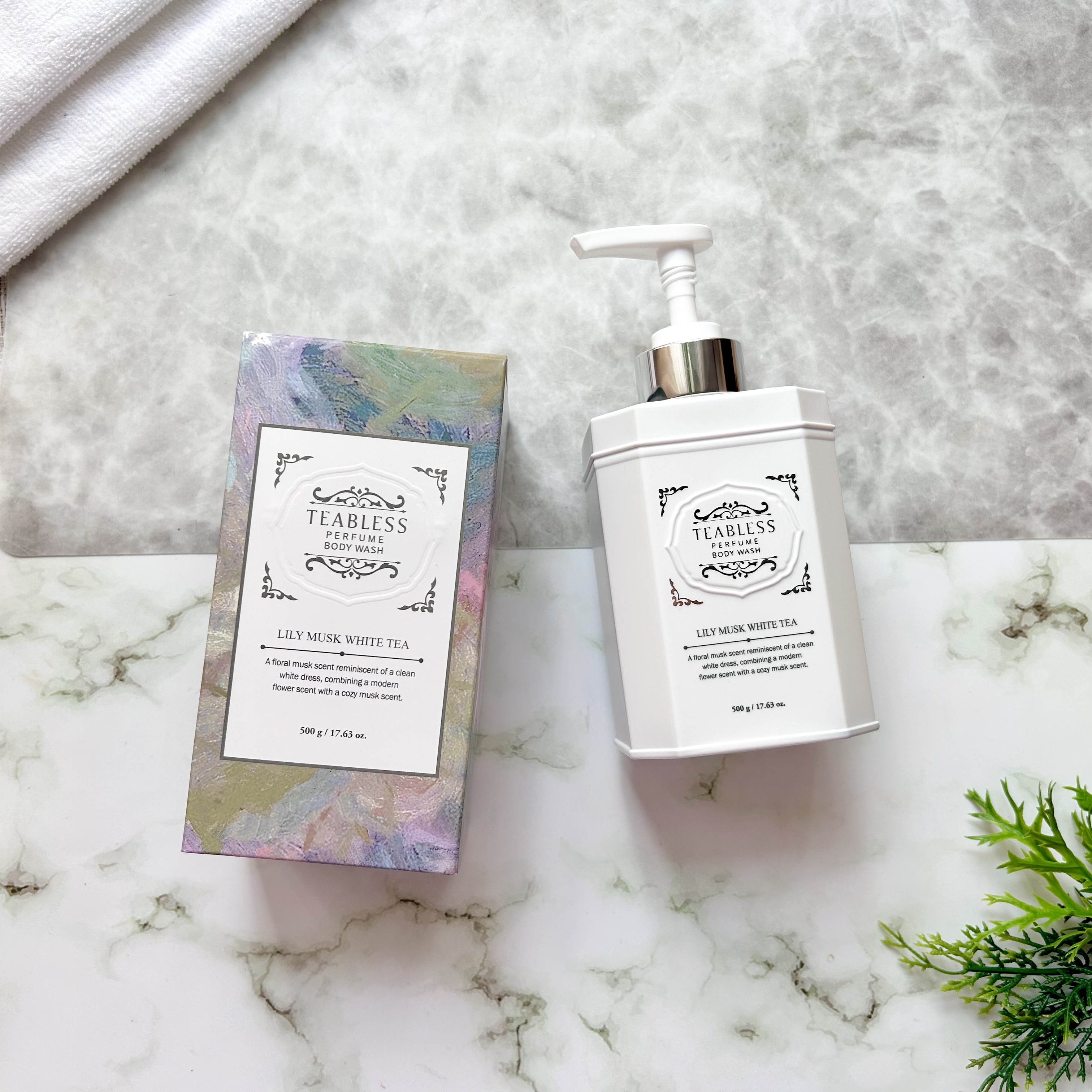 パフュームボディウォッシュ リリームスクホワイトティー/TEABLESS/ボディソープを使ったクチコミ（2枚目）