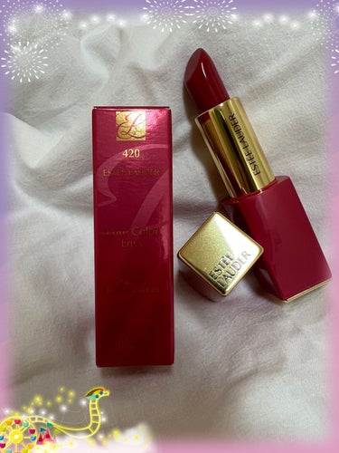 ピュア カラー エンヴィ リップスティック 420 リベリアス ローズ/ESTEE LAUDER/口紅を使ったクチコミ（1枚目）