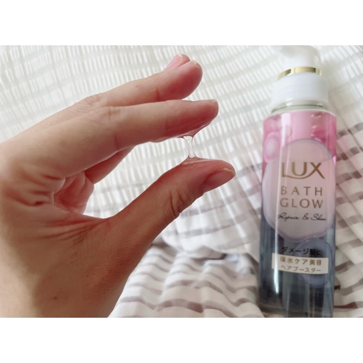 ラックス バスグロウ リペア&シャイン ヘアブースター/LUX/洗い流すヘアトリートメントを使ったクチコミ(3枚目)