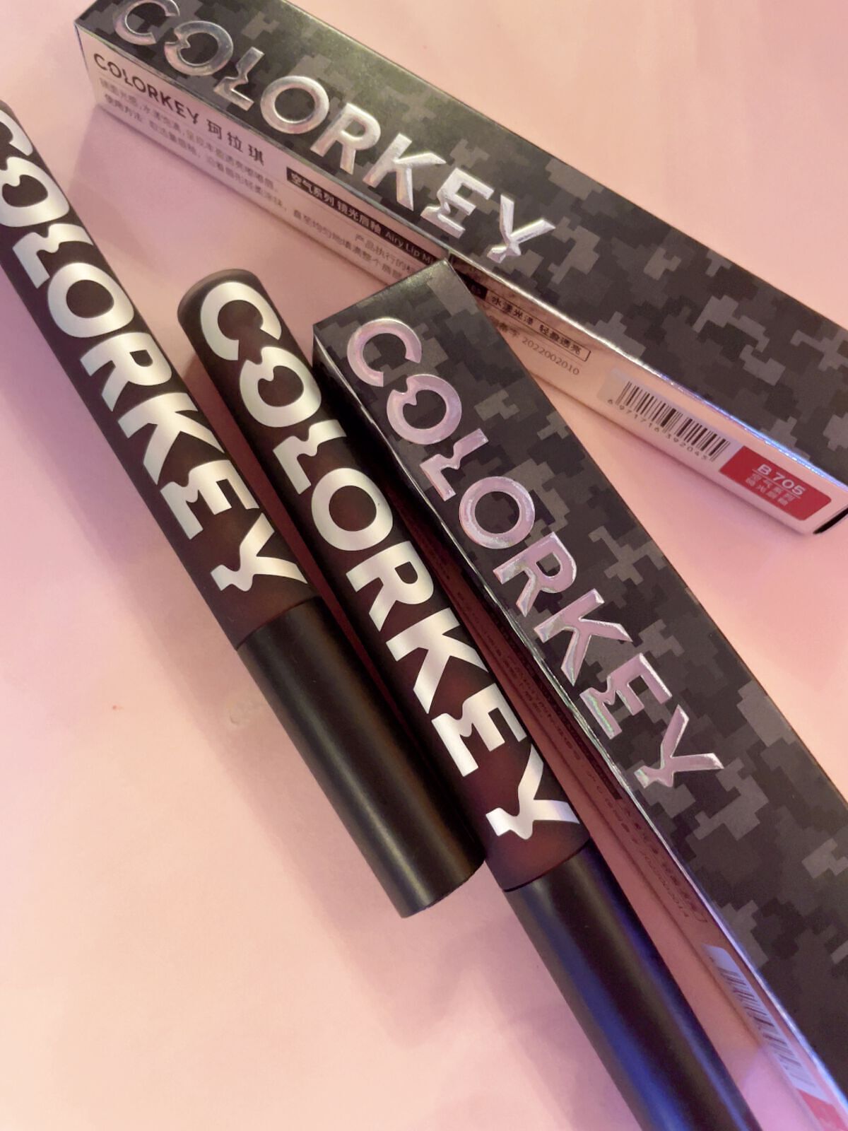 シャインミラーティント B705 モーブピンクルージュ/COLORKEY/リップティントを使ったクチコミ（2枚目）