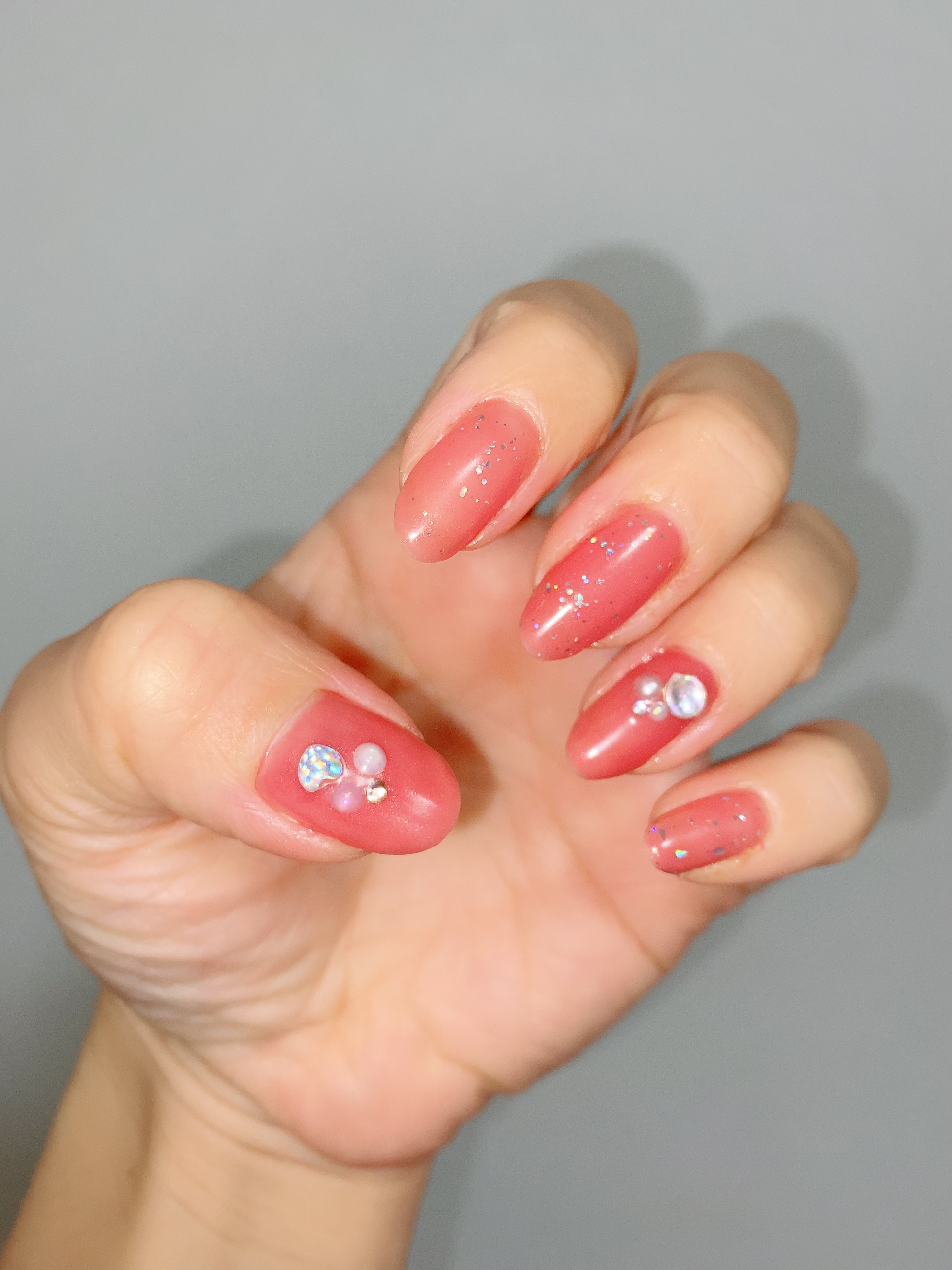 ジェルネイル GM136 ブルームピンク/ジェルミーワン/ジェルネイルを使ったクチコミ（1枚目）