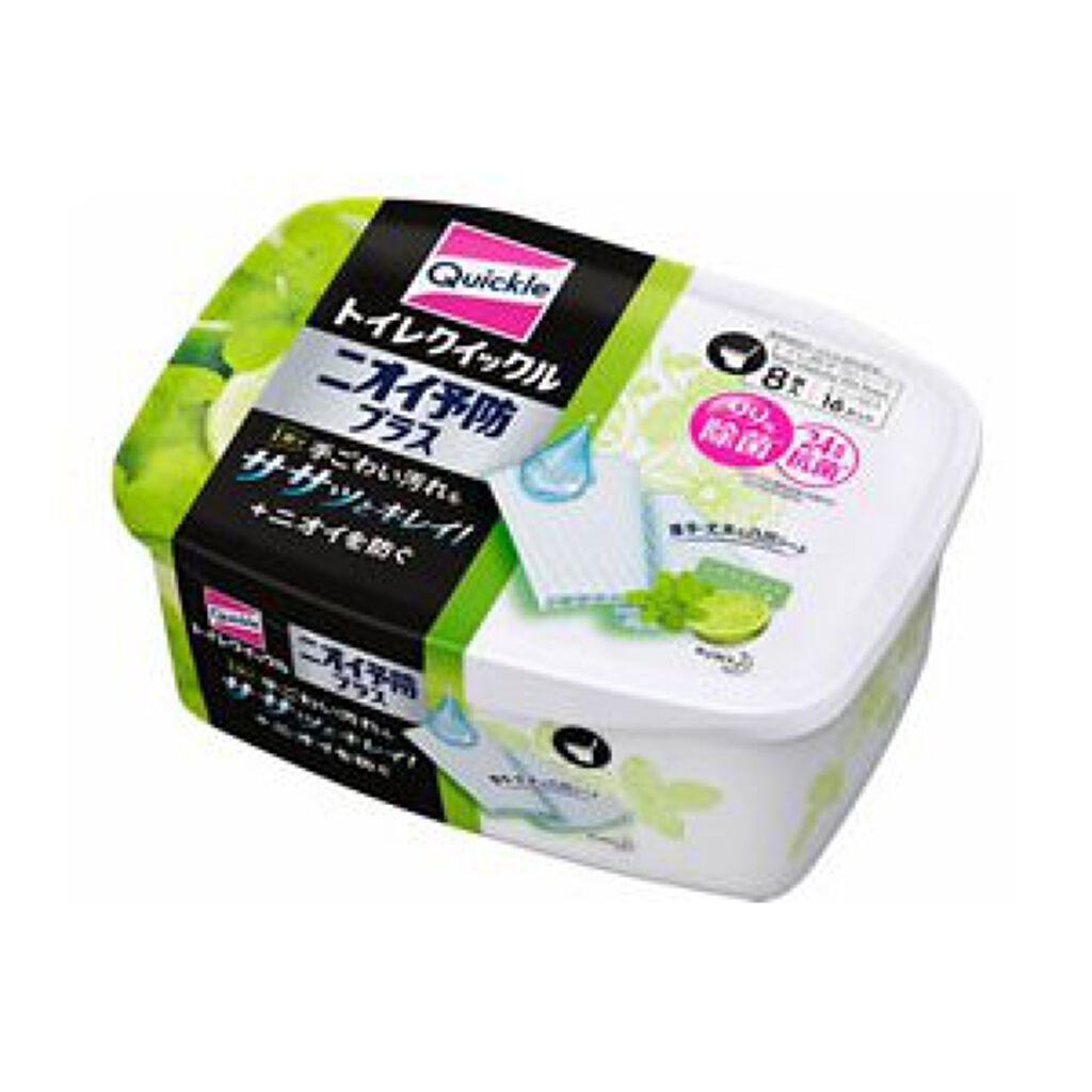トイレクイックルニオイ予防プラス シトラスミントの香り 容器入 8枚