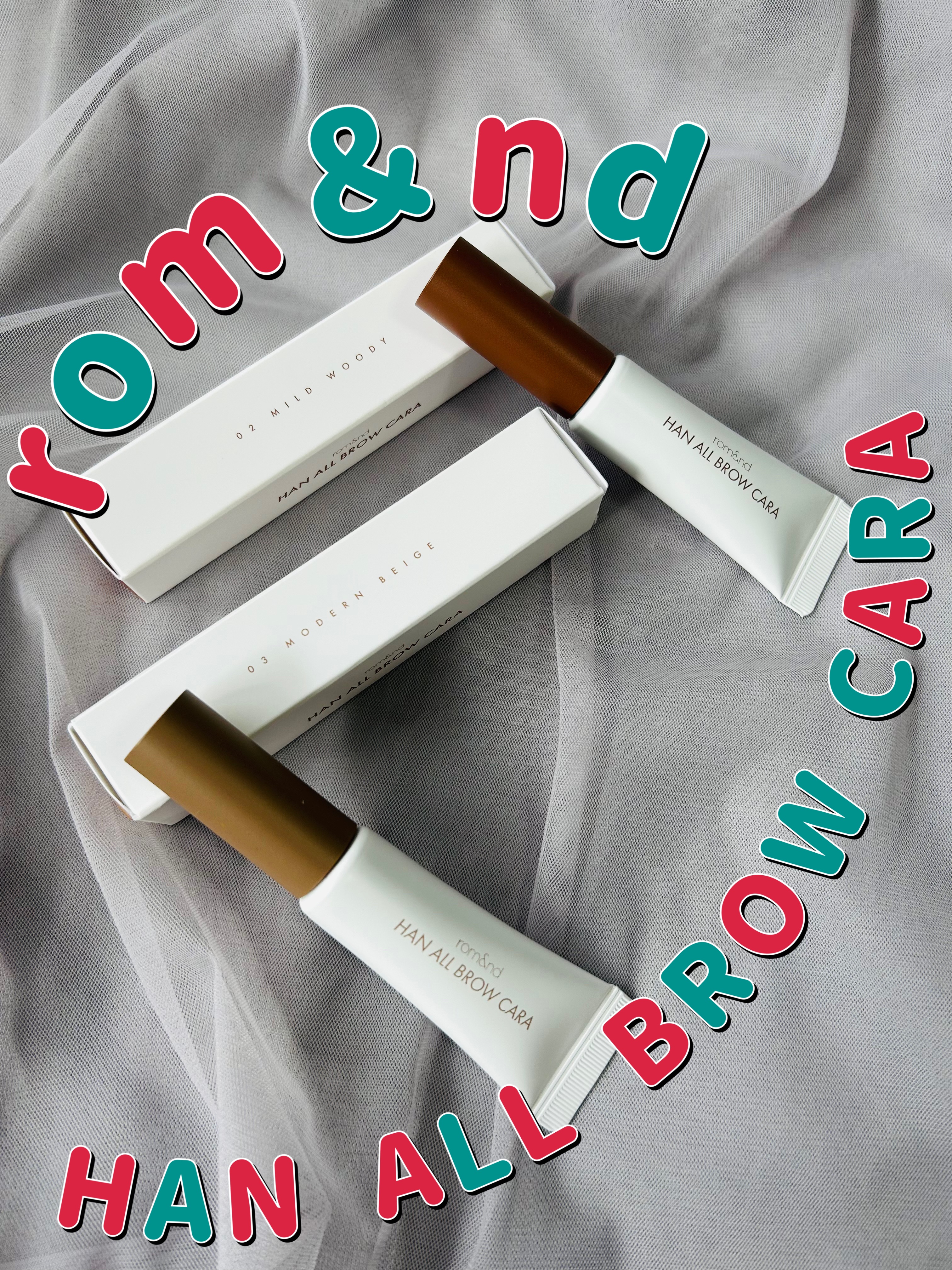 ハンオールブロウカラ/rom&nd/眉マスカラを使ったクチコミ（1枚目）