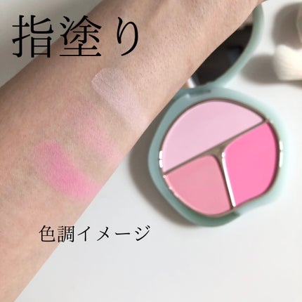 TIMAGE 3色チークパレット/TIMAGE/パウダーチークを使ったクチコミ(4枚目)