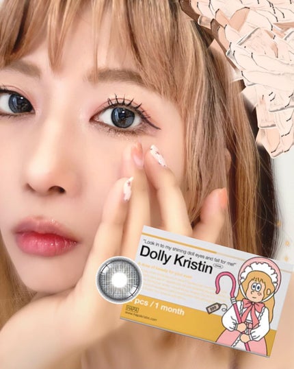 Dolly Kristin 1month/Hapa kristin/1ヶ月(1MONTH)カラコンを使ったクチコミ(1枚目)