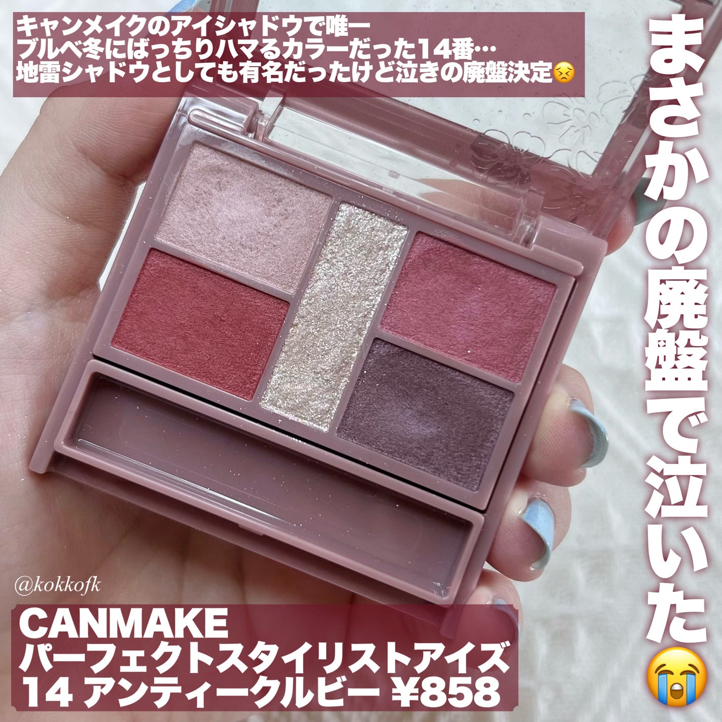 パーフェクトスタイリストアイズ/キャンメイク/アイシャドウパレットを使ったクチコミ(2枚目)