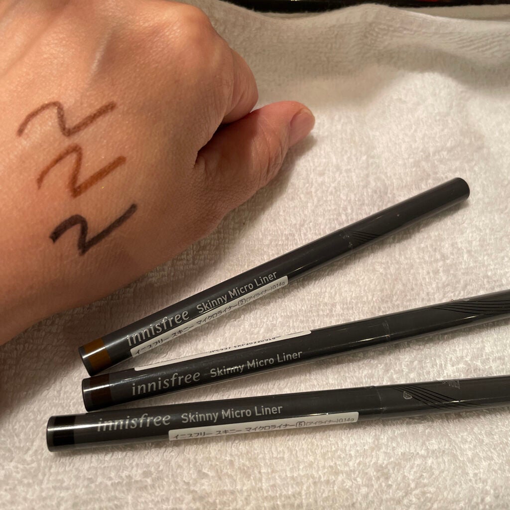 スキニー マイクロライナー/innisfree/ペンシルアイライナーを使ったクチコミ(1枚目)