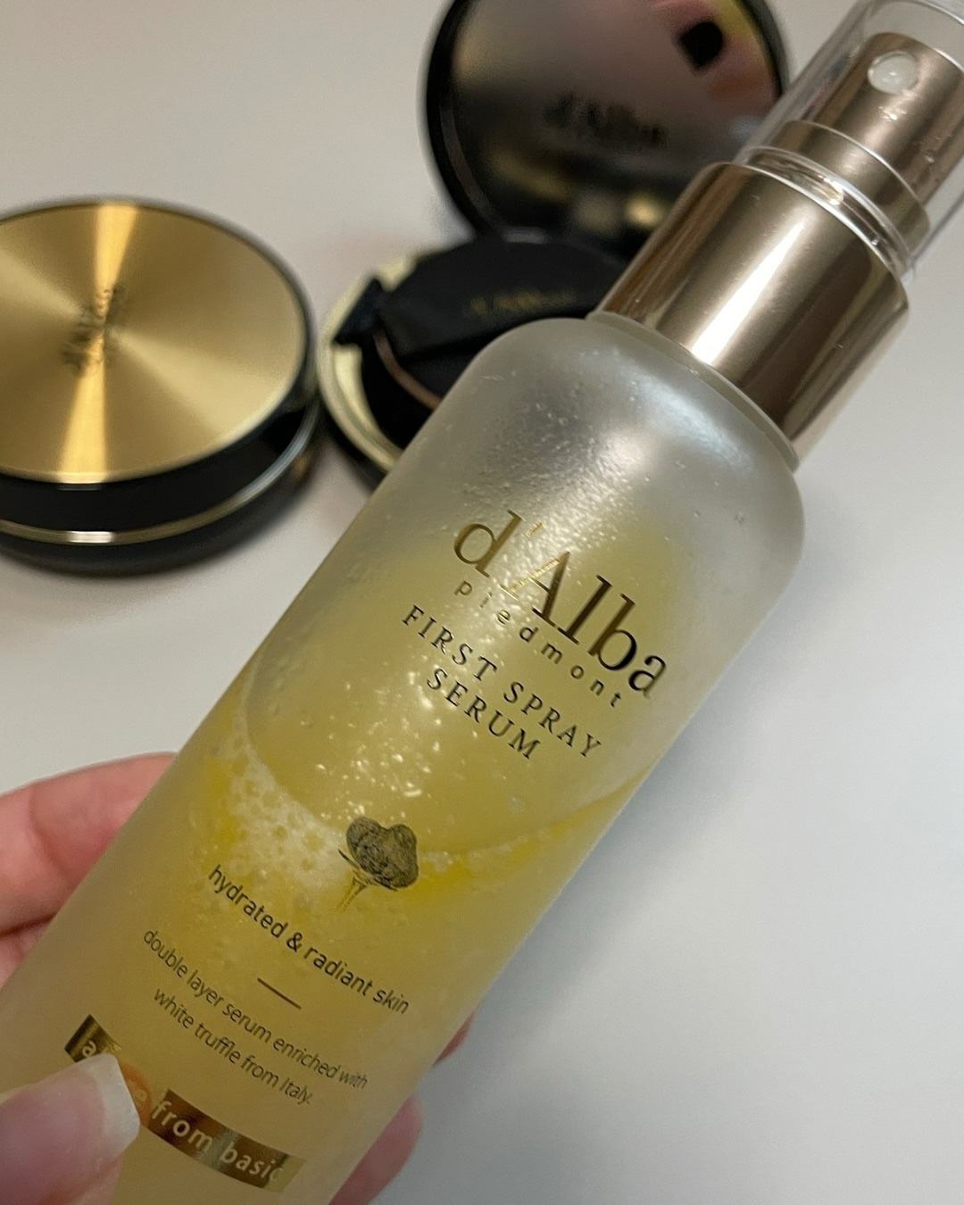 ダルバ ホワイトトリュフファーストスプレーセラム/ダルバ/ミスト状化粧水を使ったクチコミ（3枚目）