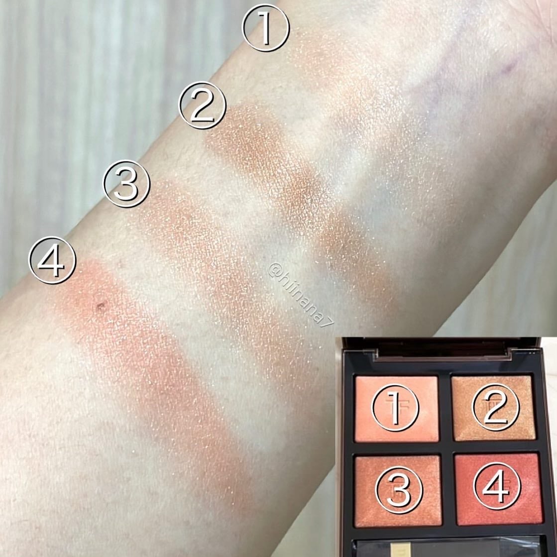 アイ カラー クォード/TOM FORD BEAUTY/アイシャドウパレットを使ったクチコミ(2枚目)