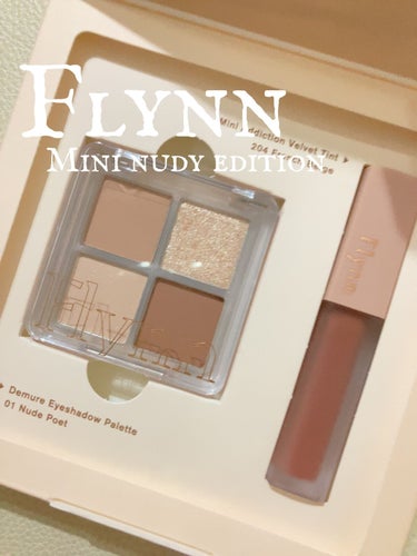 Flynn ミニヌーディーエディションのクチコミ「✨Flynnで色素薄い系キラキラメイク🌼✨


❤︎ Flynn ミニヌーディーエディション❤.....」（1枚目）