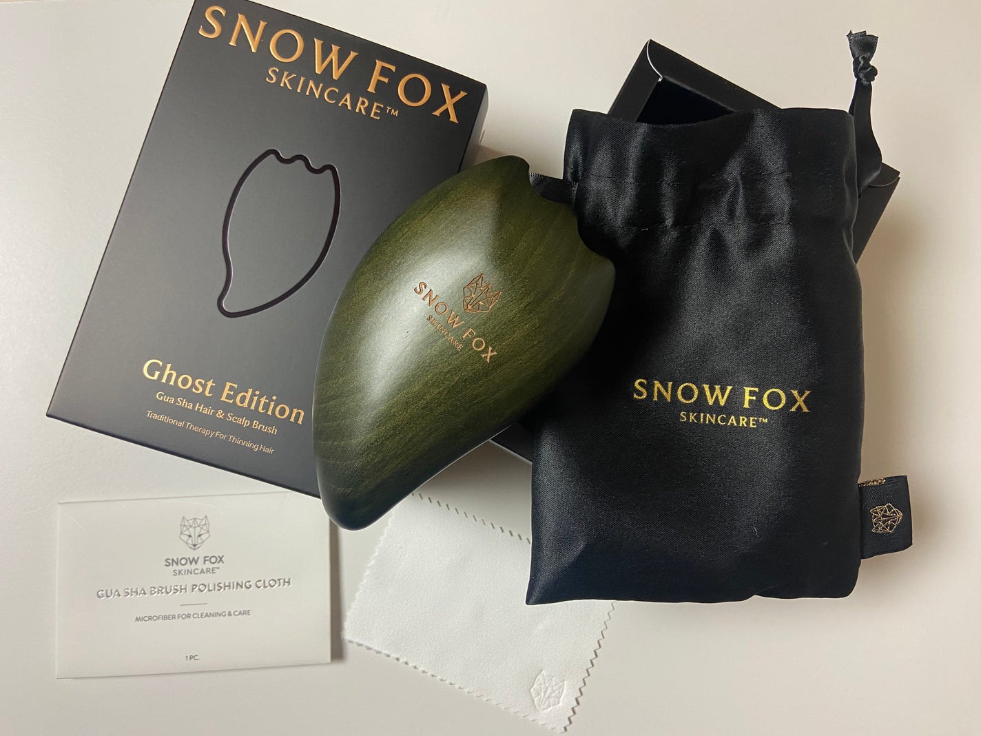 プレミアム FOX カッサ ゴースト ヘアブラシ ブラック/SNOW FOX SKINCARE/ヘアブラシを使ったクチコミ(1枚目)