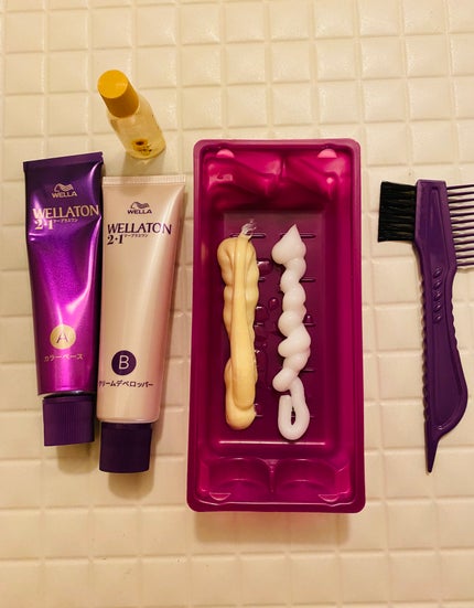 ウエラトーン ツープラスワン クリームタイプ/ウエラ/ヘアカラーを使ったクチコミ(3枚目)