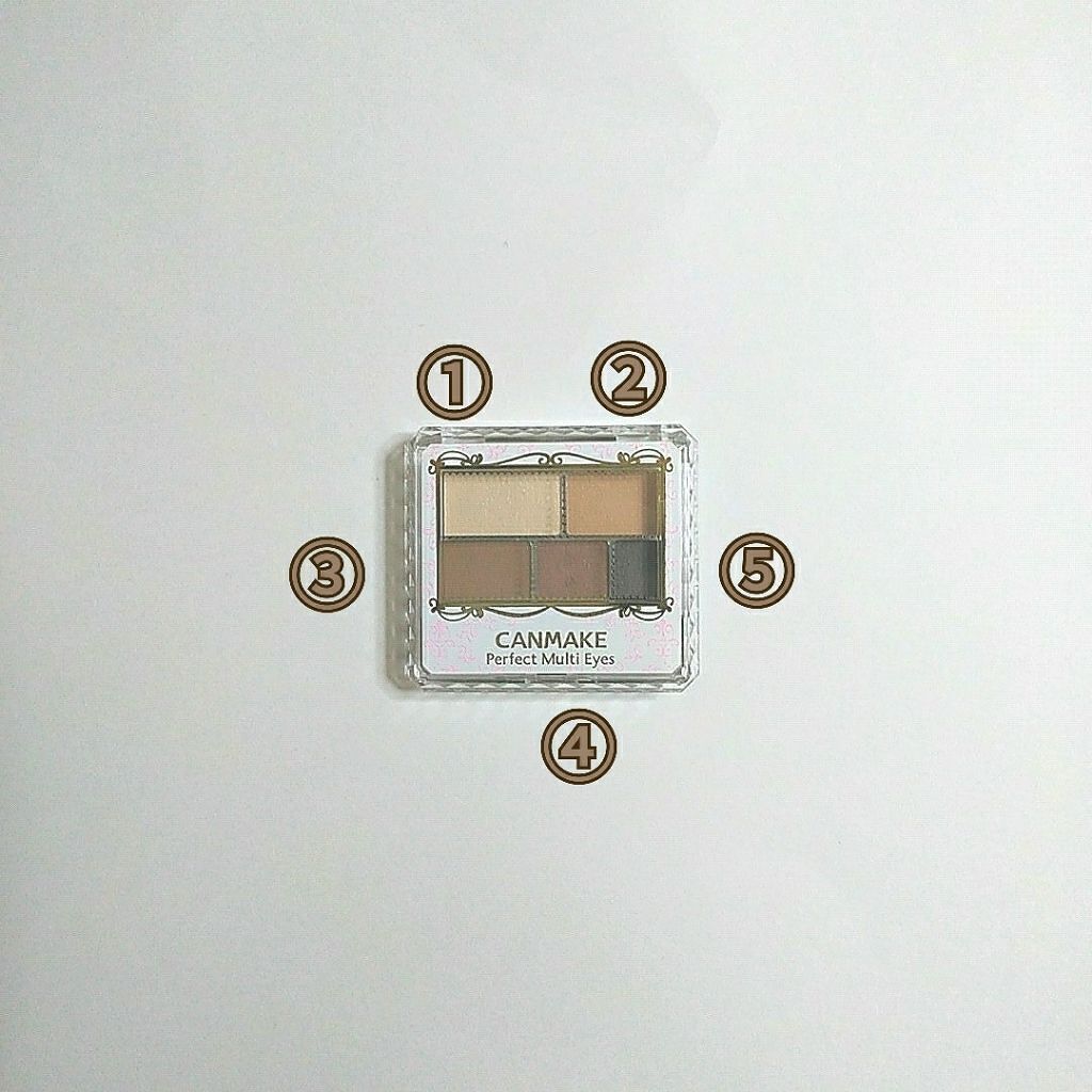 パーフェクトマルチアイズ/キャンメイク/アイシャドウパレットを使ったクチコミ（1枚目）
